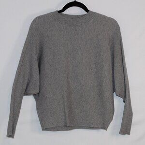 Favlux Fashion gray ribbed dolman‎ sleeve pullover sweater M